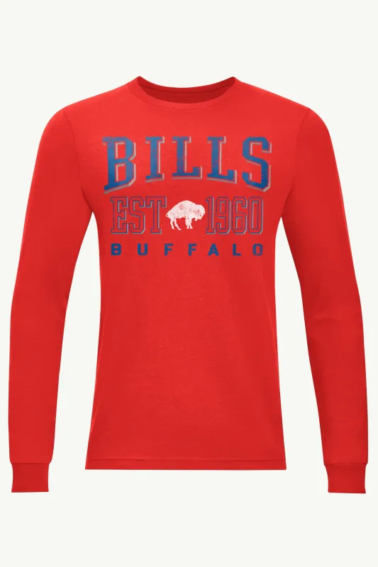 MENS BUFFALO BILLS RETRO LONG SLEEVE T SHIRT sold by Starter