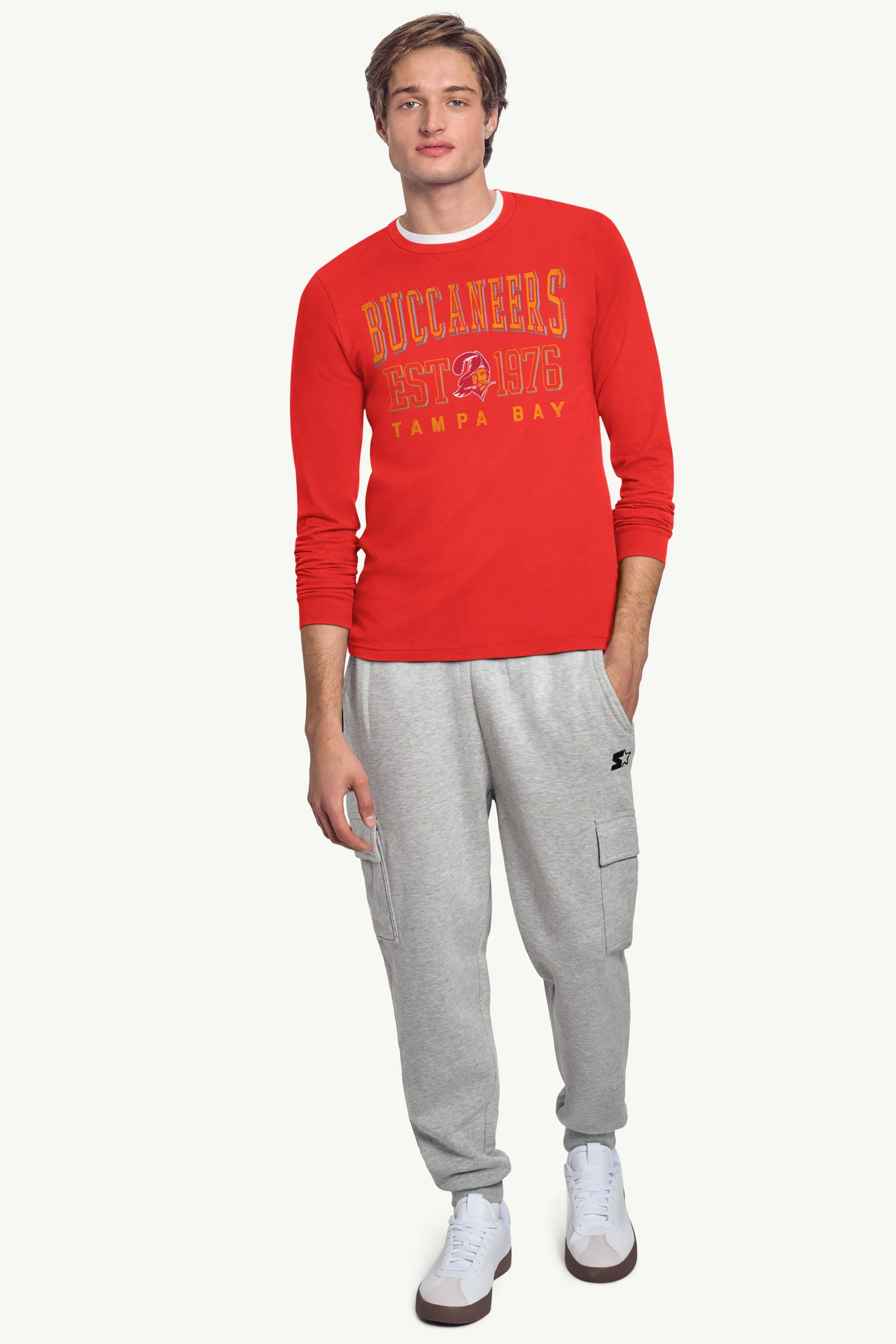 MENS TAMPA BAY BUCCANEERS RETRO LONG SLEEVE T SHIRT sold by Starter product image thumbnail 2