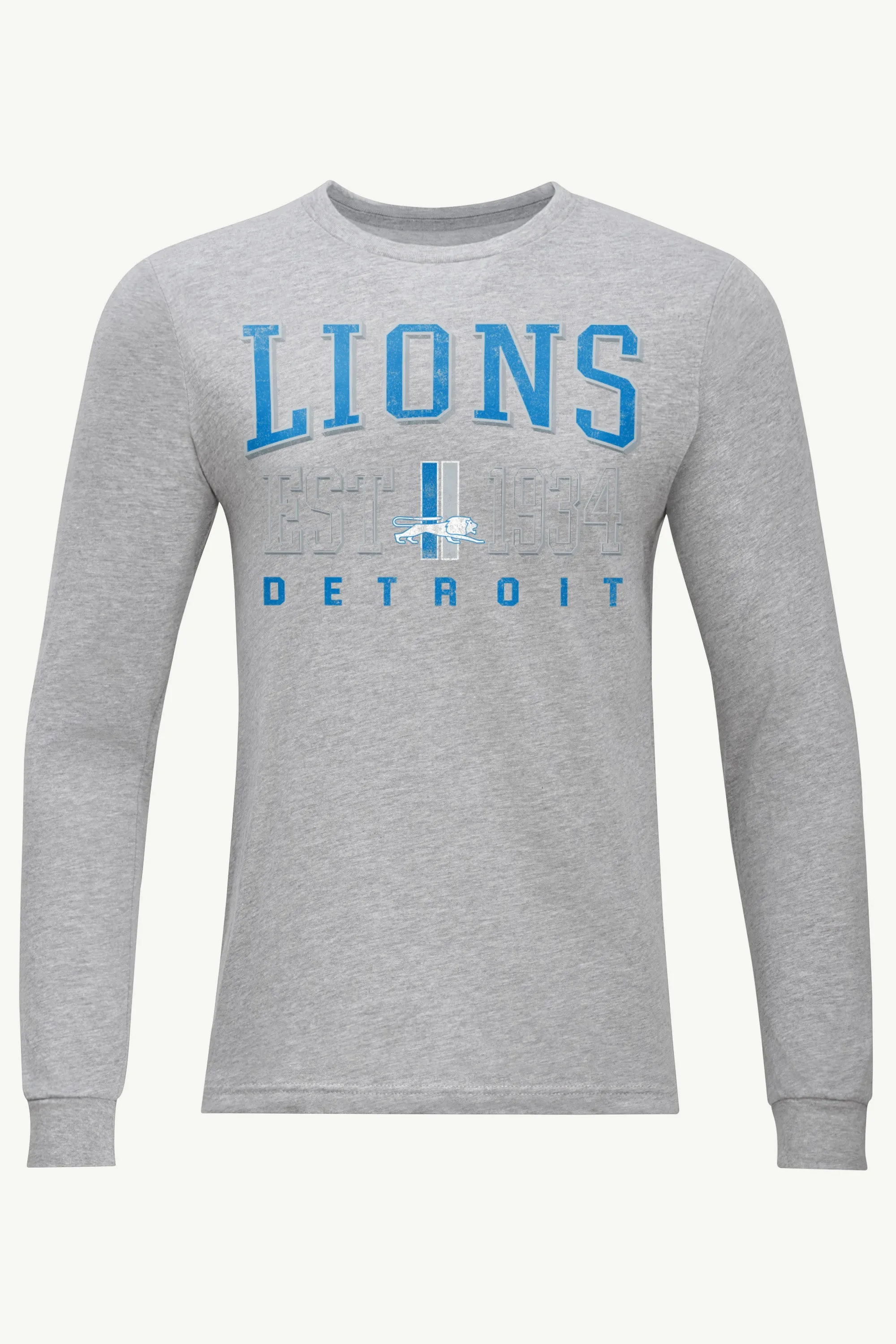 MENS DETROIT LIONS RETRO LONG SLEEVE T SHIRT sold by Starter