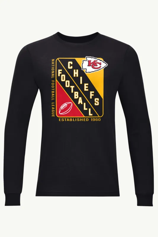 MENS KANSAS CITY CHIEFS SHIELD LOGO LONG SLEEVE T SHIRT sold by Starter