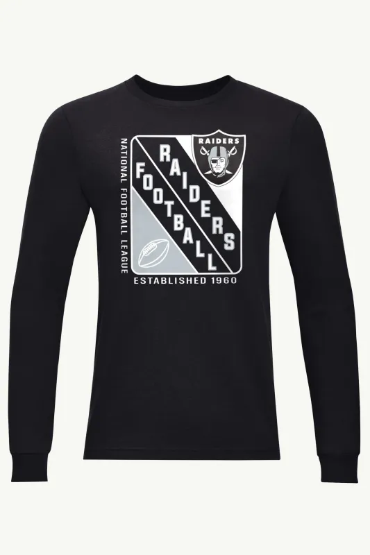 MENS LAS VEGAS RAIDERS SHIELD LOGO LONG SLEEVE T SHIRT sold by Starter