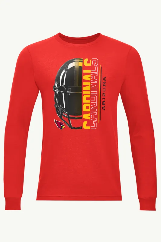 MENS ARIZONA CARDINALS HALF HELMET LONG SLEEVE T SHIRT sold by Starter