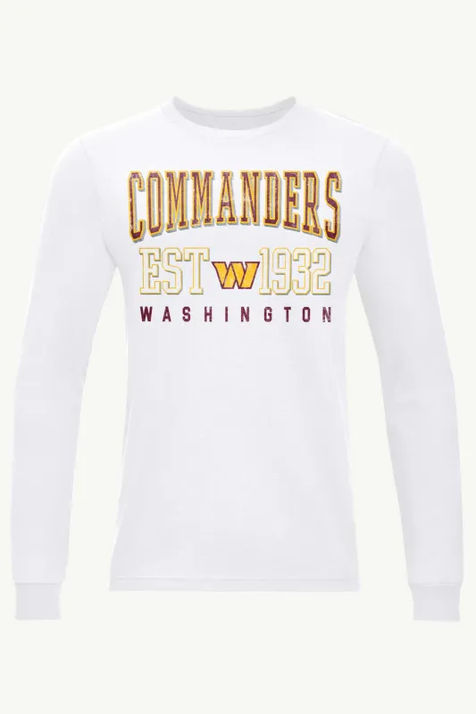 MENS WASHINGTON COMMANDERS RETRO LONG SLEEVE T SHIRT sold by Starter