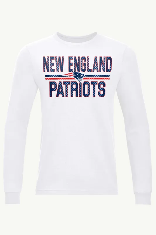MENS NEW ENGLAND PATRIOTS MESH LOOK LONG SLEEVE T SHIRT sold by Starter