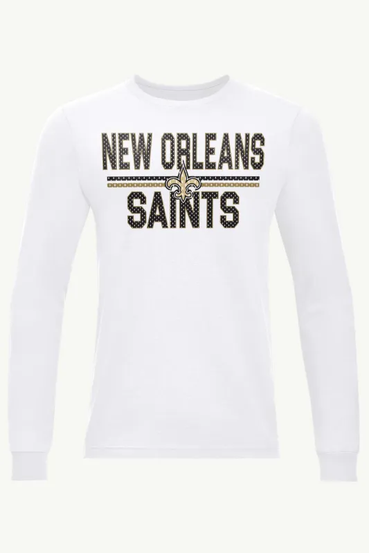 MENS NEW ORLEANS SAINTS MESH LOOK LONG SLEEVE T SHIRT sold by Starter