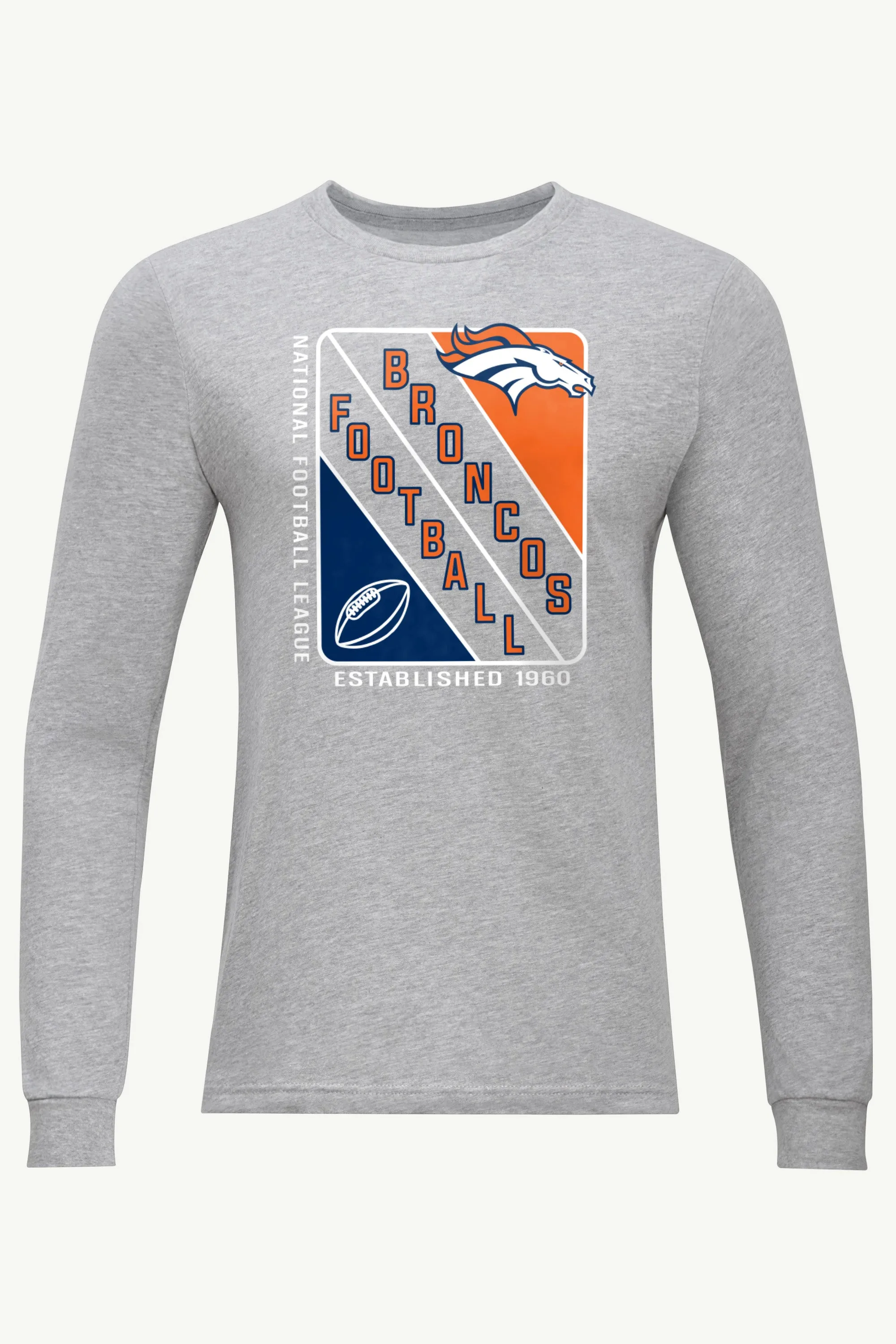 MENS DENVER BRONCOS SHIELD LOGO LONG SLEEVE T SHIRT sold by Starter