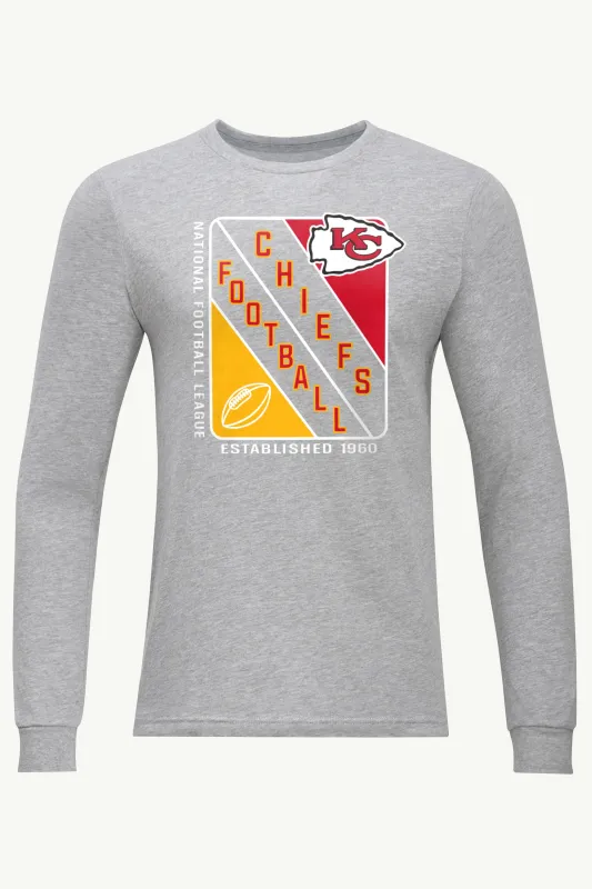 MENS KANSAS CITY CHIEFS SHIELD LOGO LONG SLEEVE T SHIRT sold by Starter