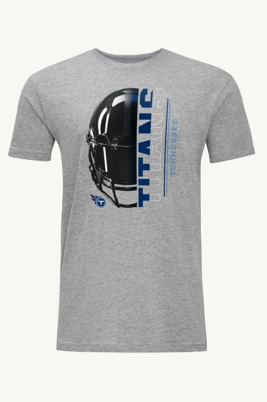 MENS TENNESSEE TITANS HALF HELMET T SHIRT made by Starter