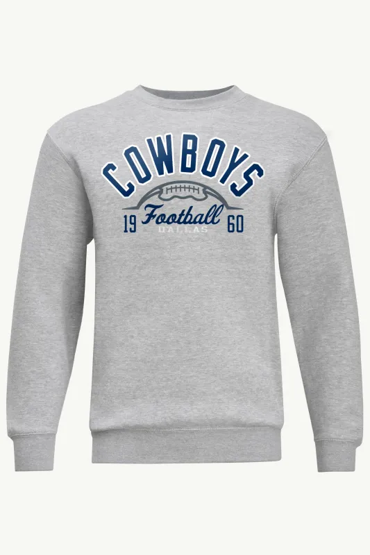 MENS DALLAS COWBOYS HALF BALL SWEATSHIRT made by Starter