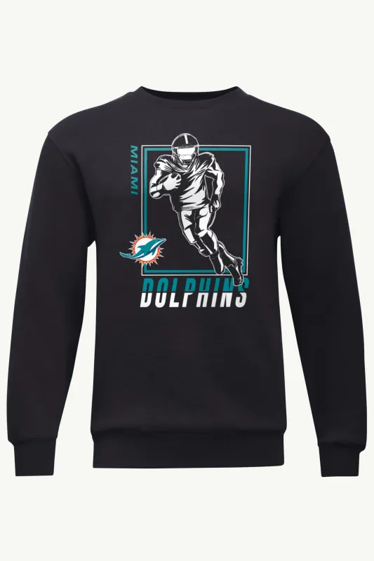 MENS MIAMI DOLPHINS PLAYER GRID SWEATSHIRT sold by Starter