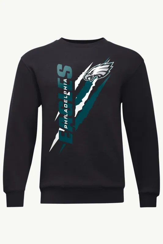 MENS PHILADELPHIA EAGLES COLOR SCRATCH SWEATSHIRT made by Starter