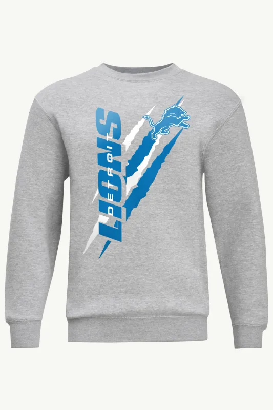MENS DETROIT LIONS COLOR SCRATCH SWEATSHIRT made by Starter