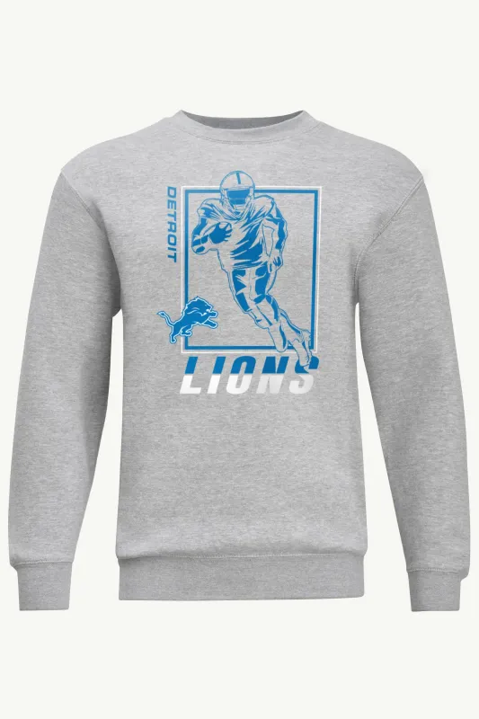 MENS DETROIT LIONS PLAYER GRID SWEATSHIRT made by Starter