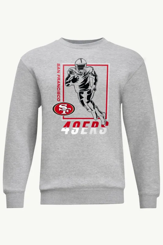 MENS SAN FRANCISCO 49ERs PLAYER GRID SWEATSHIRT made by Starter
