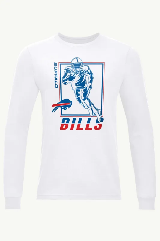 MENS BUFFALO BILLS PLAYER GRID LONG SLEEVE T SHIRT sold by Starter