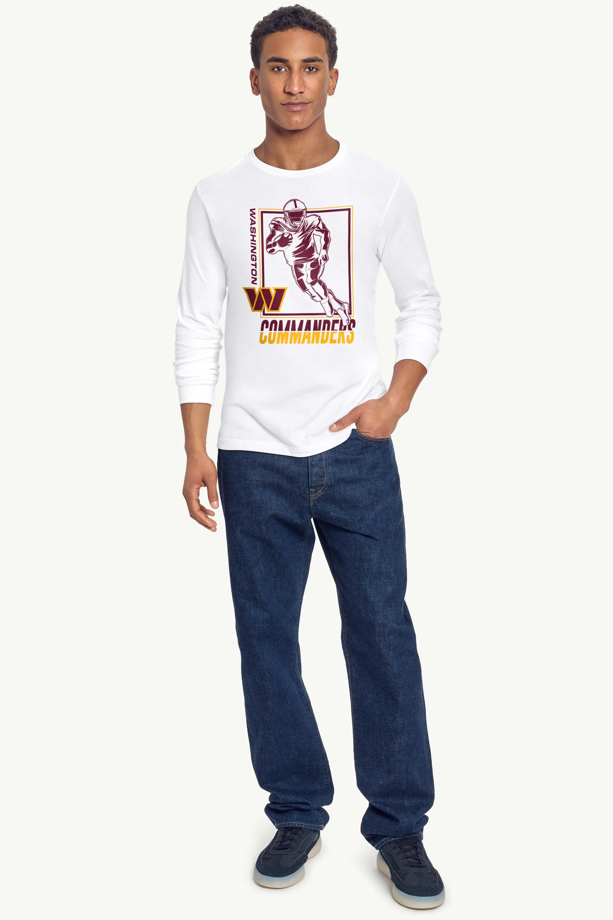 MENS WASHINGTON COMMANDERS PLAYER GRID LONG SLEEVE T SHIRT sold by Starter product image thumbnail 3