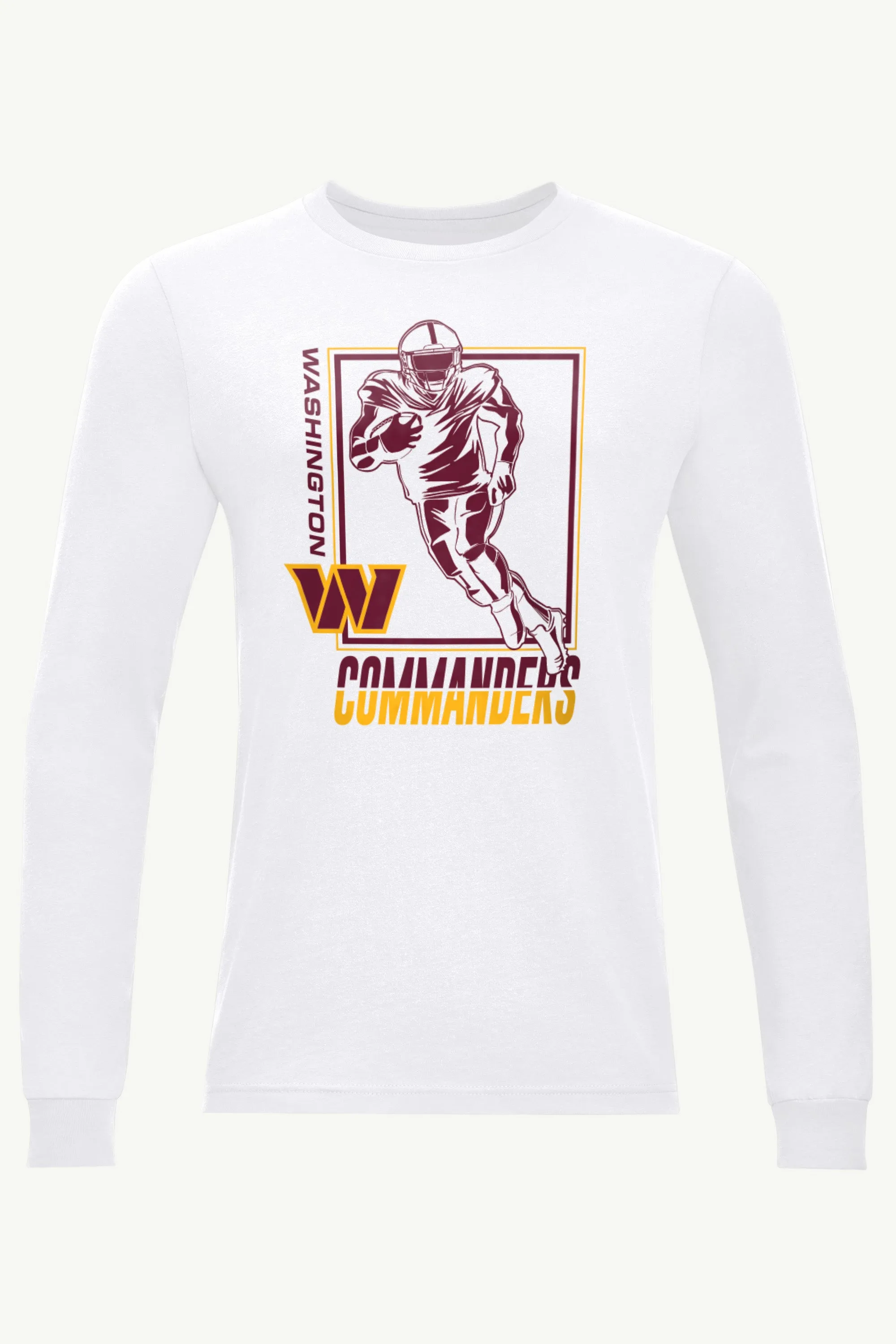 MENS WASHINGTON COMMANDERS PLAYER GRID LONG SLEEVE T SHIRT sold by Starter