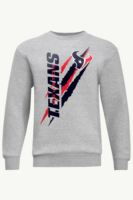 MENS HOUSTON TEXANS COLOR SCRATCH SWEATSHIRT made by Starter