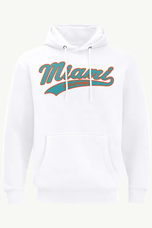 MENS MIAMI DOLPHINS TAILSWEEP HOODIE made by Starter