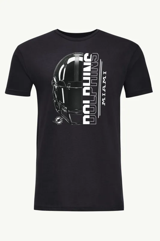 MENS MIAMI DOLPHINS HALF HELMET T SHIRT sold by Starter