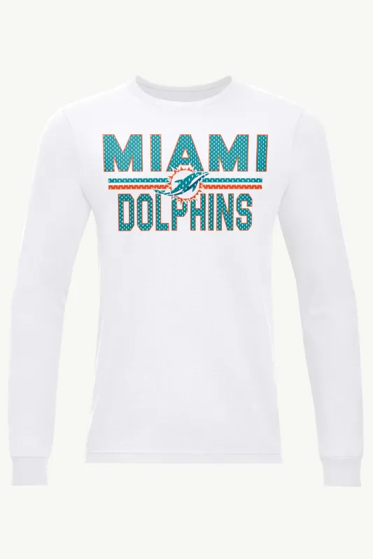 MENS MIAMI DOLPHINS MESH LOOK LONG SLEEVE T SHIRT sold by Starter
