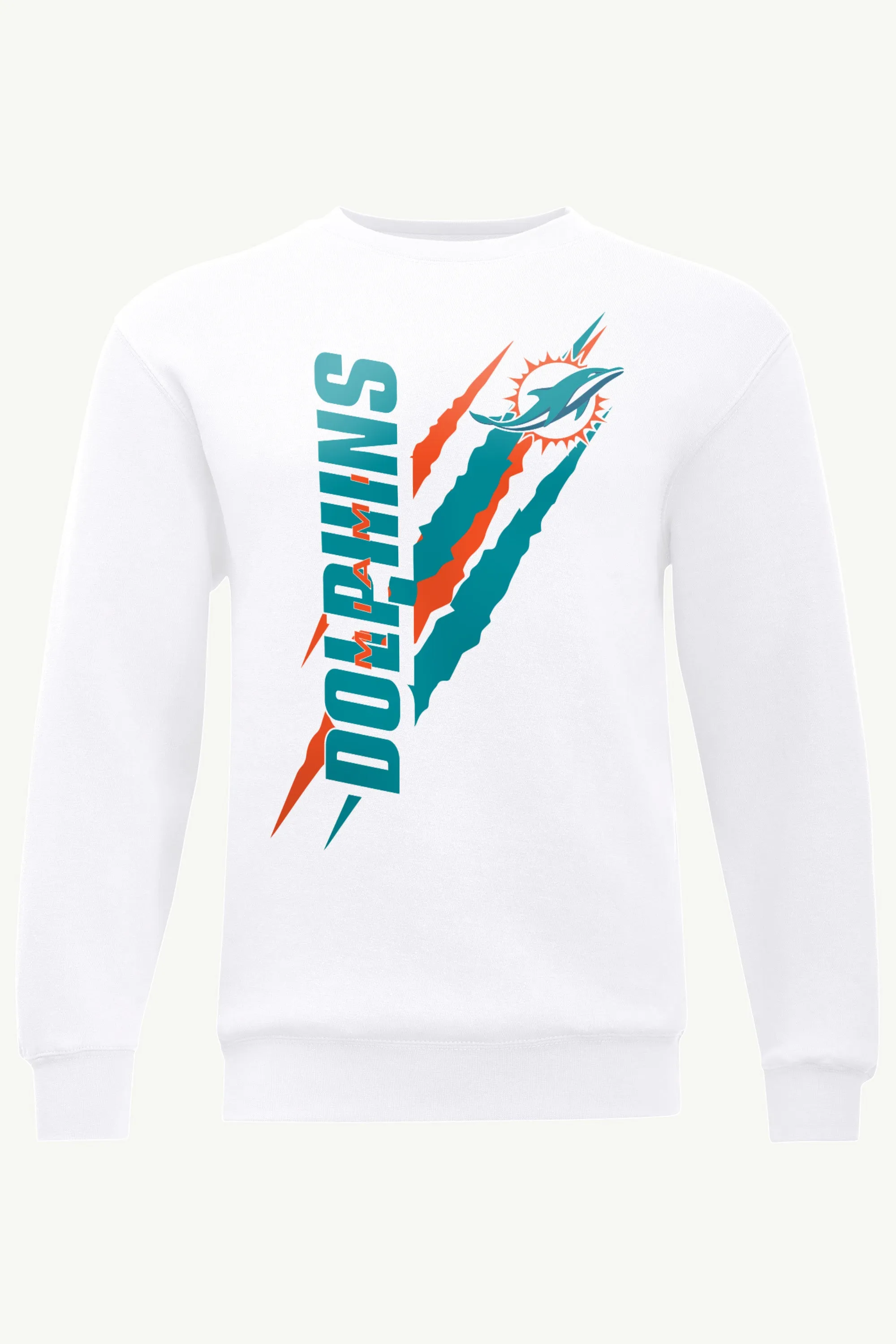 MENS MIAMI DOLPHINS COLOR SCRATCH TEAM LOGO SWEATSHIRT sold by Starter