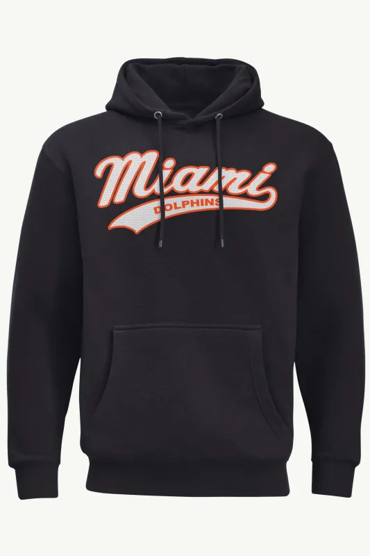 MENS MIAMI DOLPHINS TAILSWEEP HOODIE made by Starter