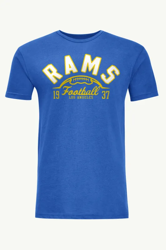 MENS LOS ANGELES RAMS HALF BALL T SHIRT sold by Starter