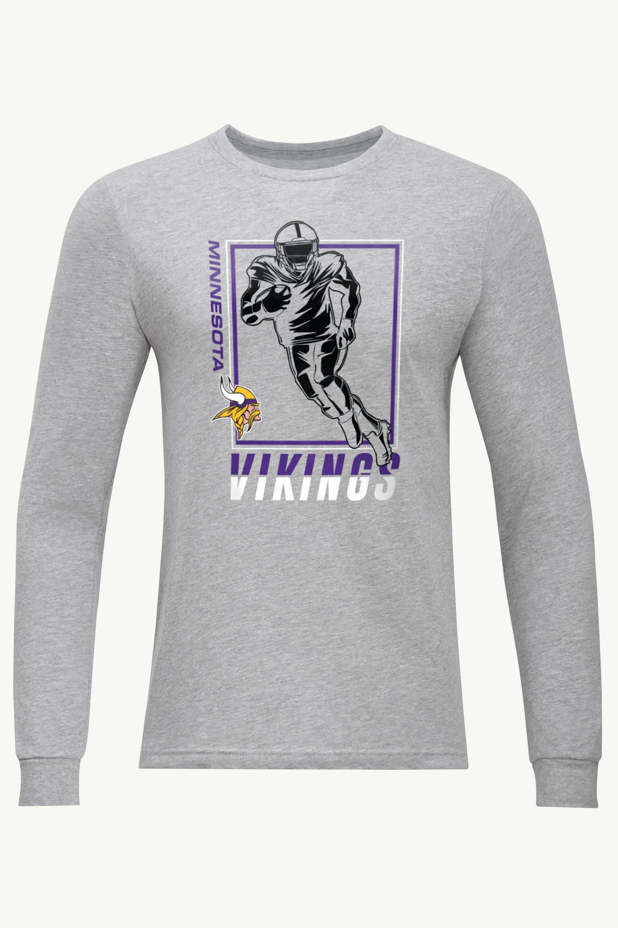 MENS MINNESOTA VIKINGS PLAYER GRID LONG SLEEVE T SHIRT sold by Starter