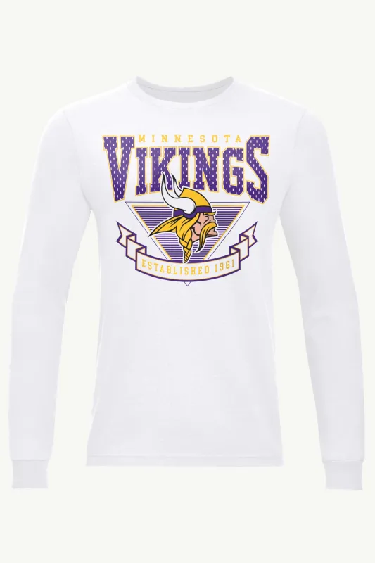 MENS MINNESOTA VIKINGS 80's INSPIRED LONG SLEEVE T SHIRT sold by Starter