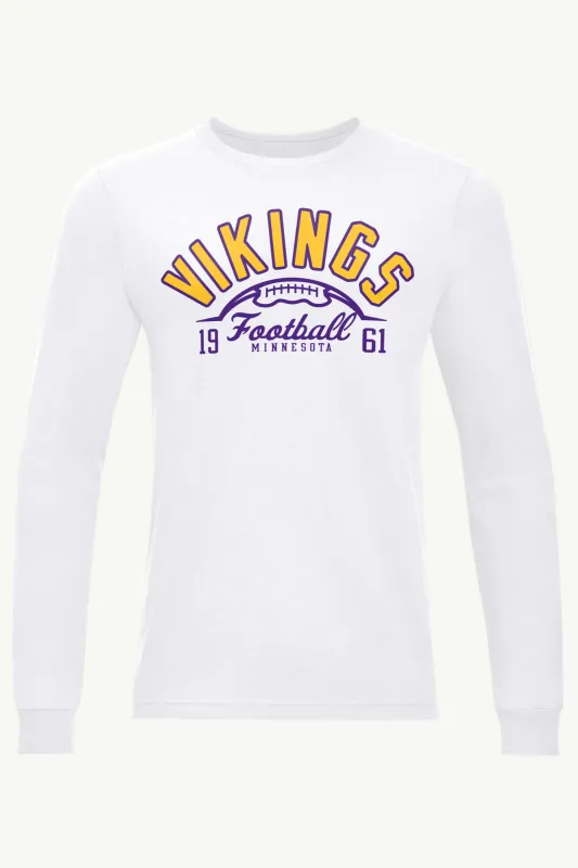 MENS MINNESOTA VIKINGS HALF BALL LONG SLEEVE T SHIRT sold by Starter