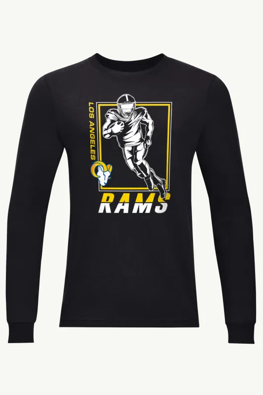 MENS LOS ANGELES RAMS PLAYER GRID TEAM LONG SLEEVE T SHIRT sold by Starter