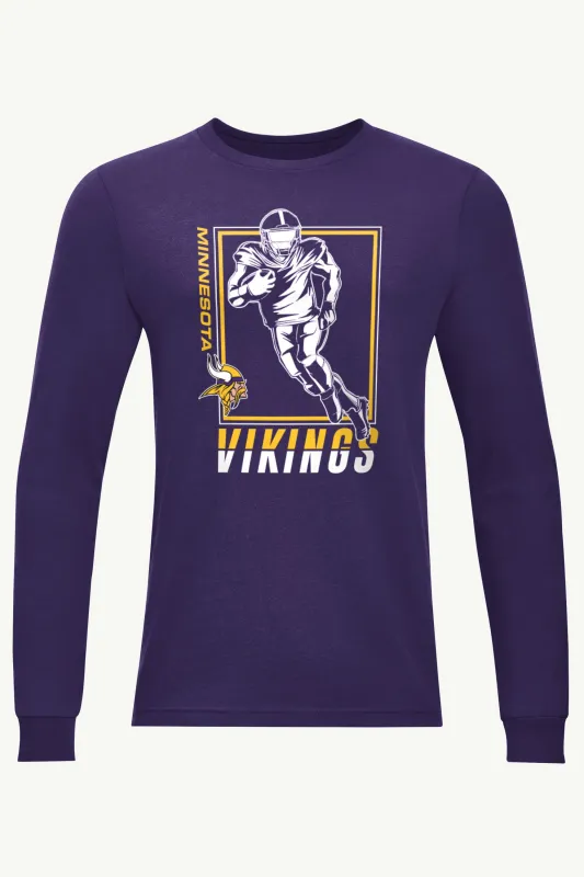 MENS MINNESOTA VIKINGS PLAYER GRID LONG SLEEVE T SHIRT sold by Starter