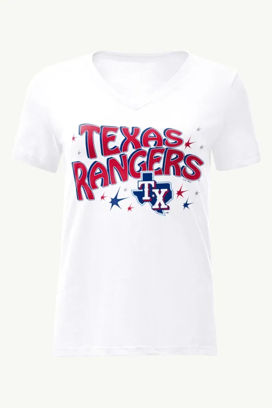 WOMENS TEXAS RANGERS FIREWORKS V NECK T SHIRT sold by Starter
