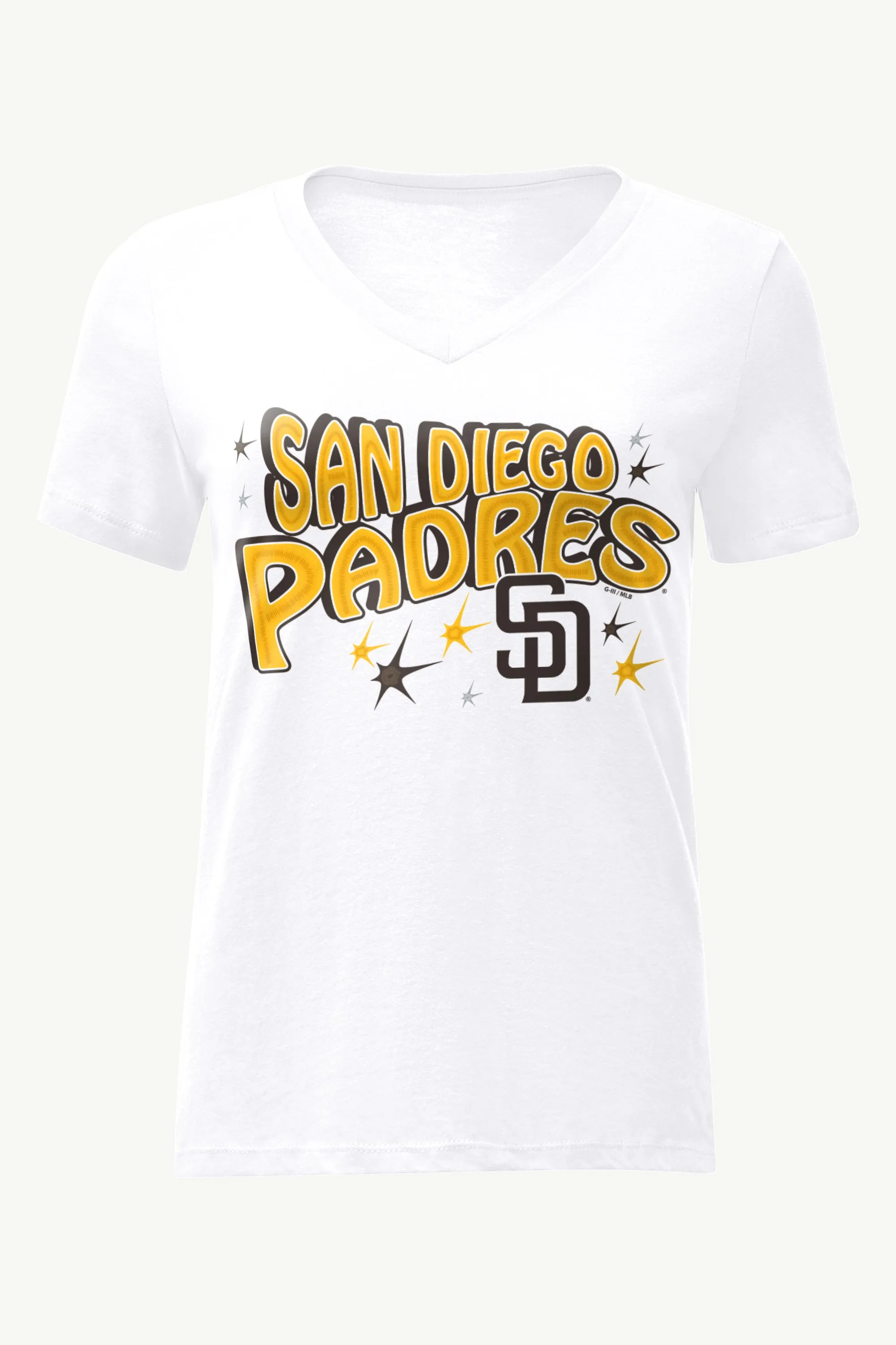 WOMENS SAN DIEGO PADRES FIREWORKS V NECK T SHIRT sold by Starter