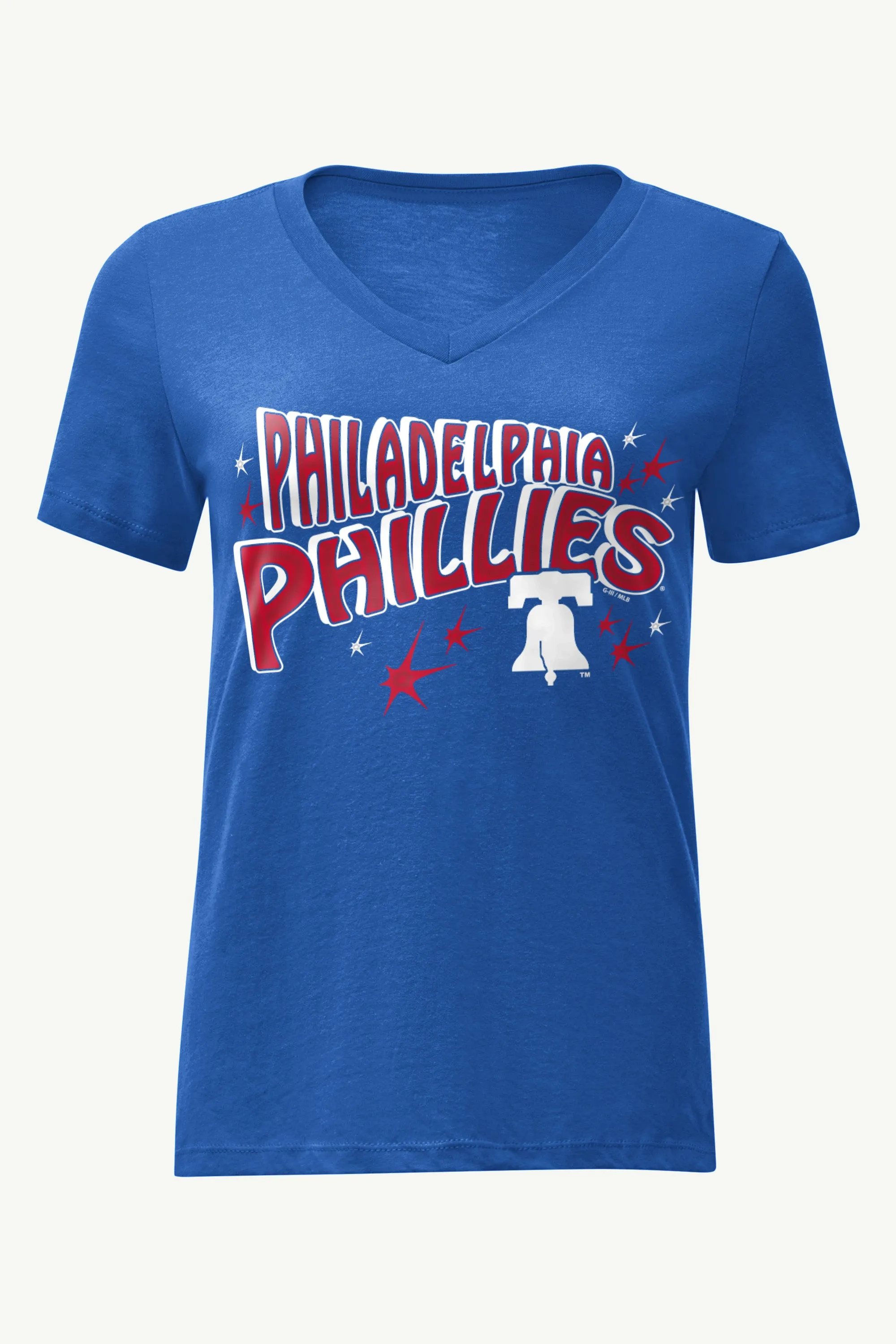 WOMENS PHILADELPHIA PHILLIES FIREWORKS V NECK T SHIRT sold by Starter