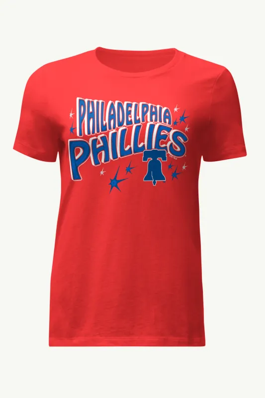 WOMENS PHILADELPHIA PHILLIES FIREWORKS T SHIRT sold by Starter