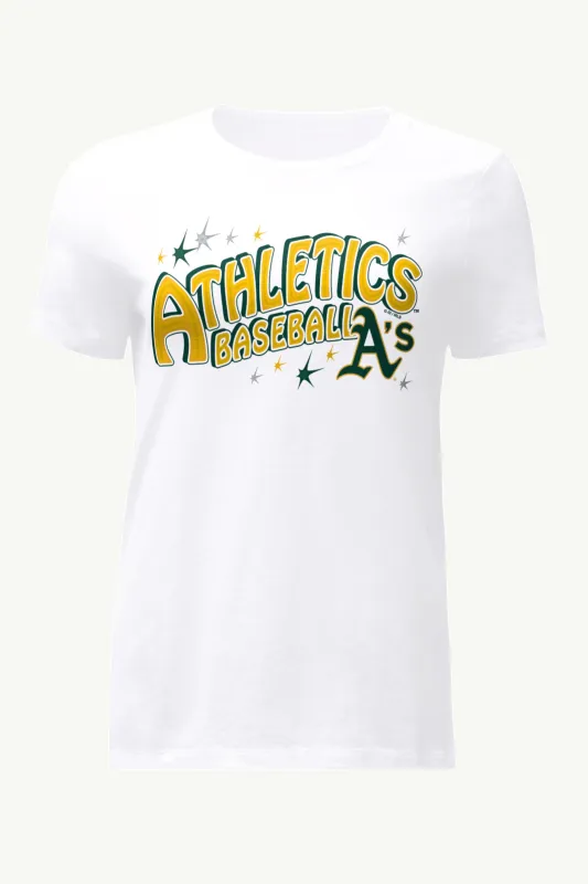 WOMENS OAKLAND ATHLETICS FIREWORKS T SHIRT sold by Starter