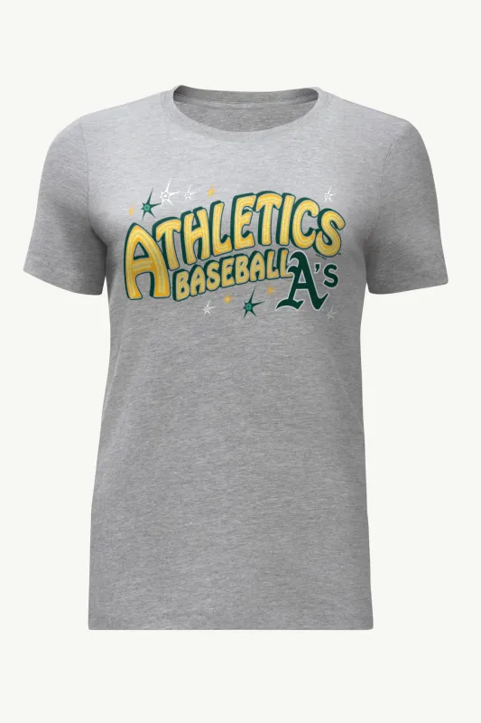 WOMENS OAKLAND ATHLETICS FIREWORKS T SHIRT sold by Starter