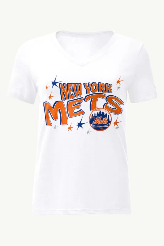WOMENS NEW YORK METS FIREWORKS V NECK T SHIRT sold by Starter