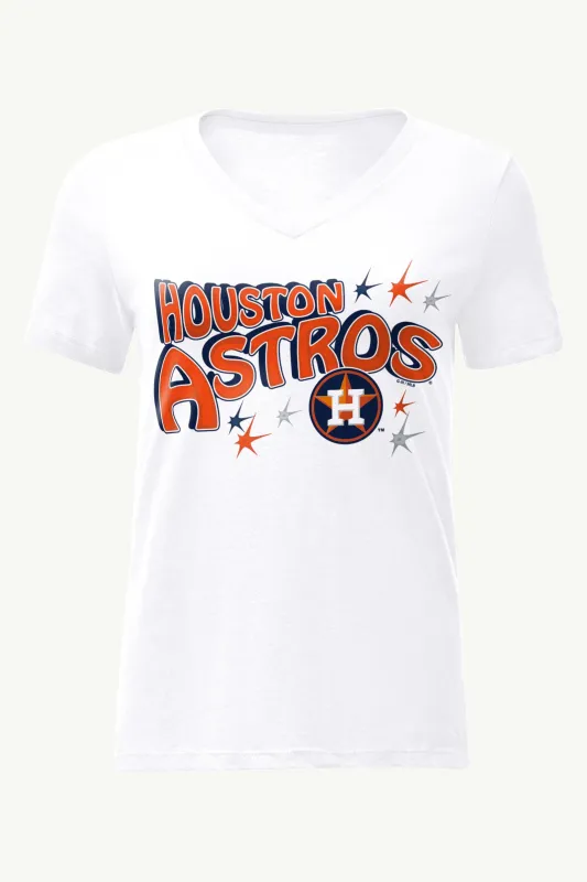 WOMENS HOUSTON ASTROS FIREWORKS V NECK T SHIRT sold by Starter