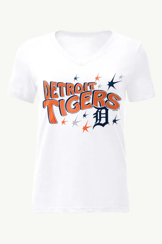 WOMENS DETROIT TIGERS FIREWORKS V NECK T SHIRT sold by Starter