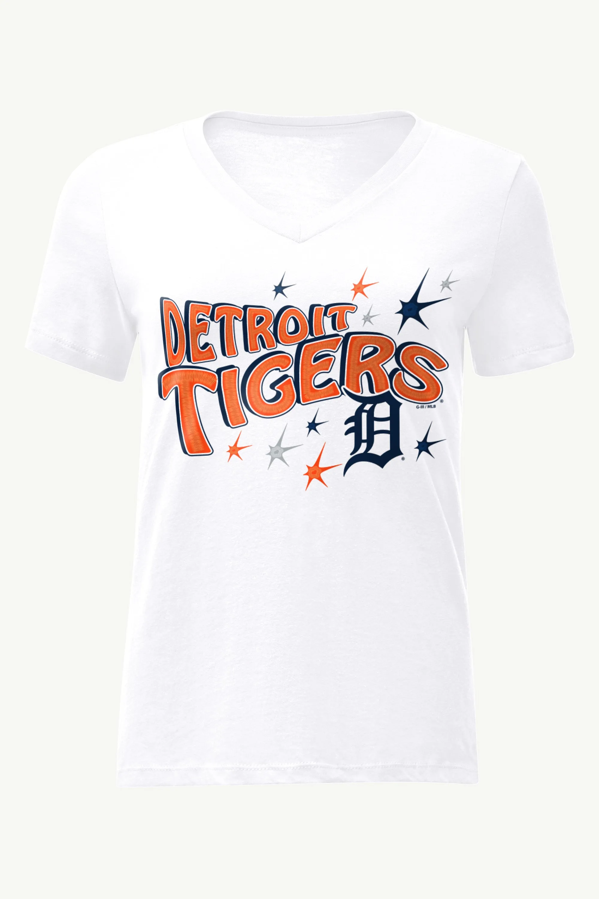 WOMENS DETROIT TIGERS FIREWORKS V NECK T SHIRT sold by Starter