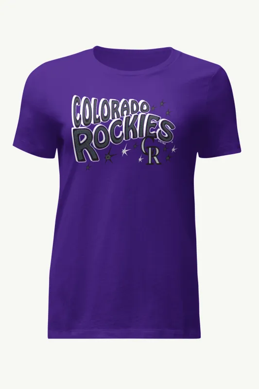 WOMENS COLORADO ROCKIES FIREWORKS T SHIRT sold by Starter