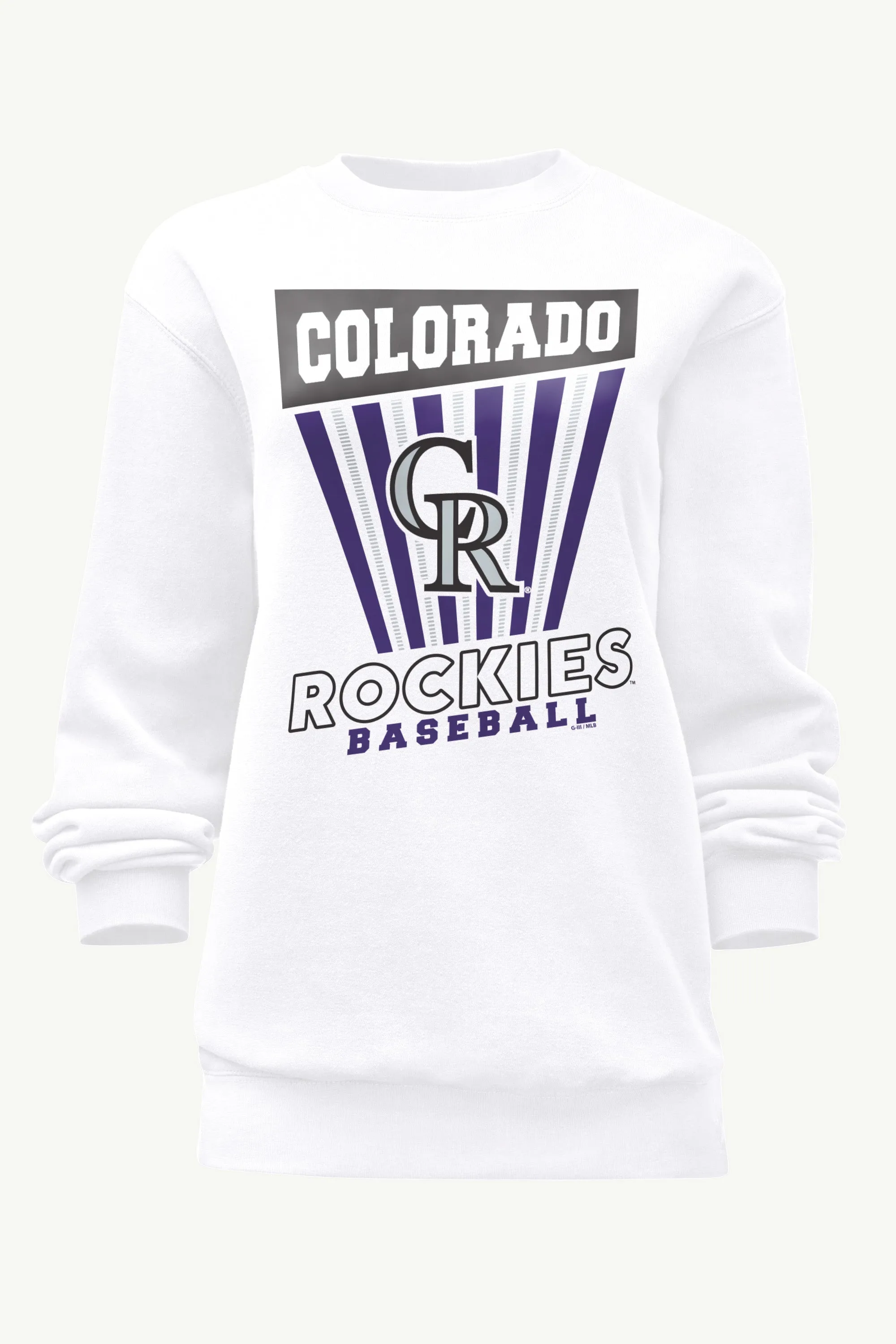 WOMENS COLORADO ROCKIES POSTER PRINT SWEATSHIRT sold by Starter