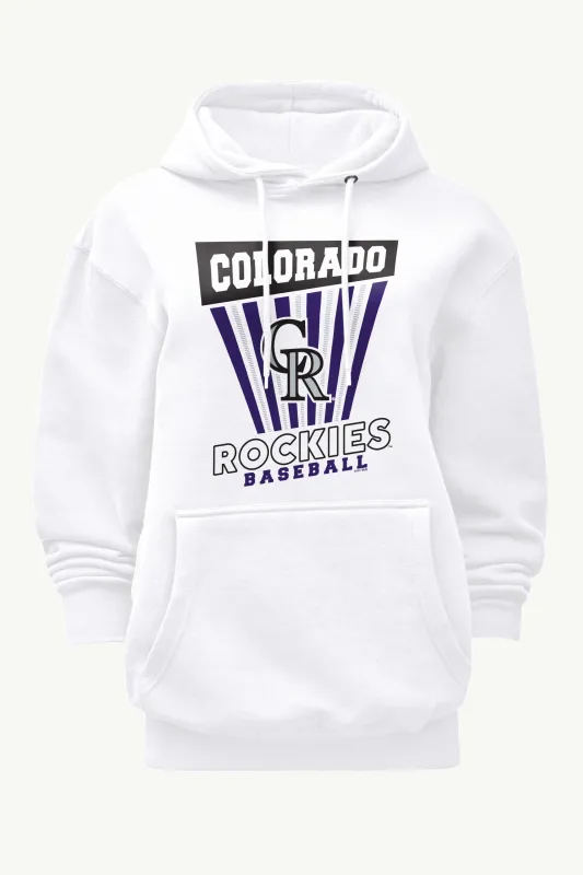 WOMENS COLORADO ROCKIES POSTER PRINT HOODIE sold by Starter