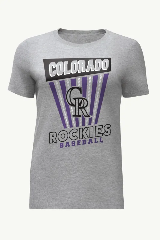 WOMENS COLORADO ROCKIES POSTER PRINT T SHIRT sold by Starter