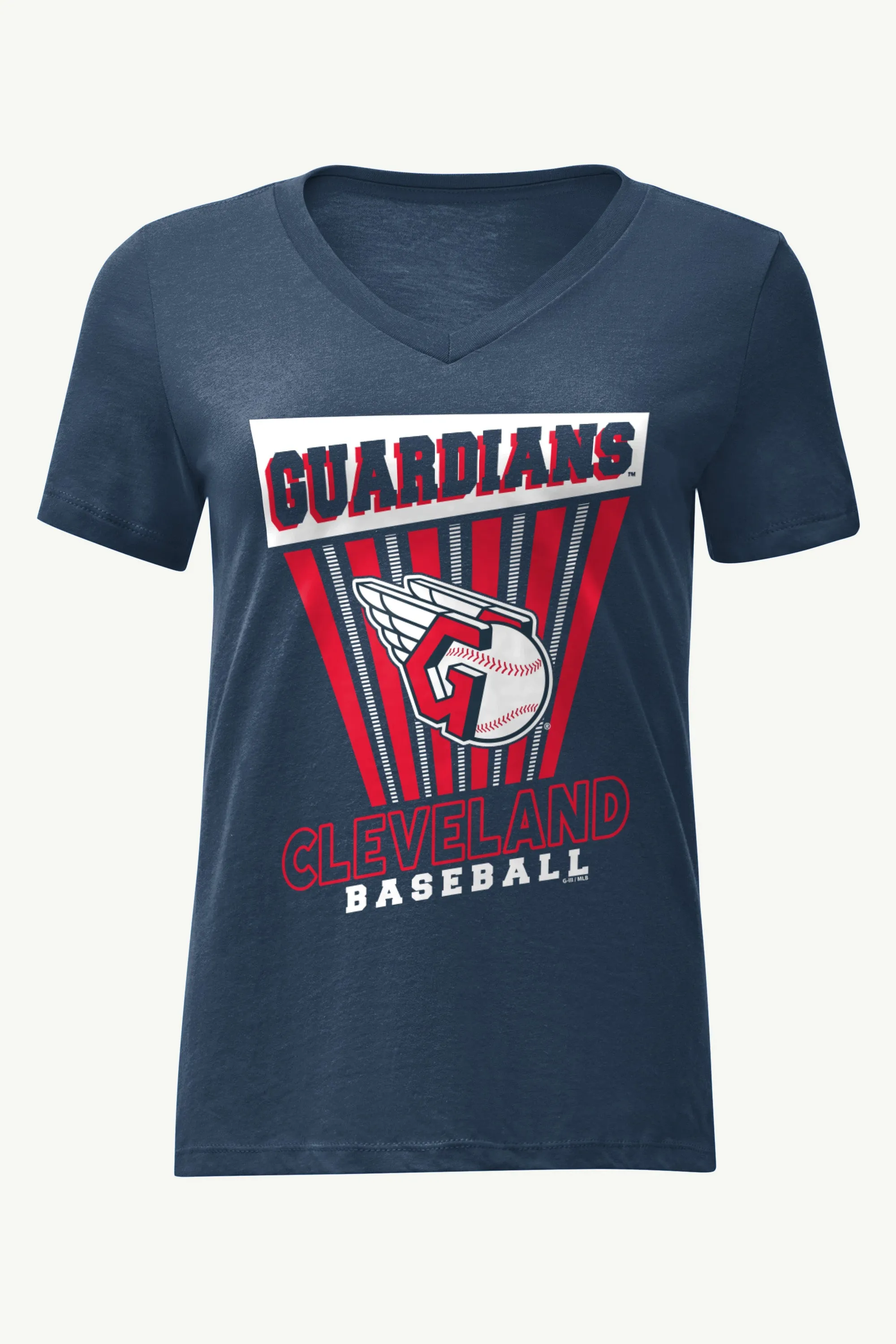 WOMENS CLEVELAND GUARDIANS POSTER PRINT V NECK T SHIRT sold by Starter
