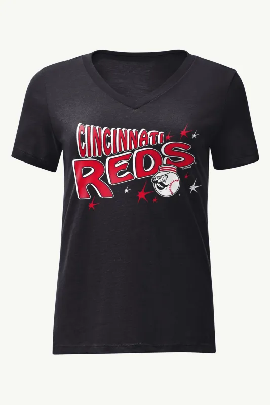 WOMENS CINCINNATI REDS FIREWORKS V NECK T SHIRT sold by Starter
