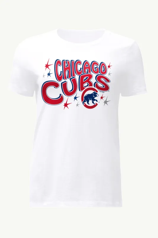 WOMENS CHICAGO CUBS FIREWORKS T SHIRT sold by Starter